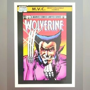 WOLVERINE #1 #133 : MARVEL UNIVERSE Series 1 card; 1990 Impel, MVC; mini, Miller